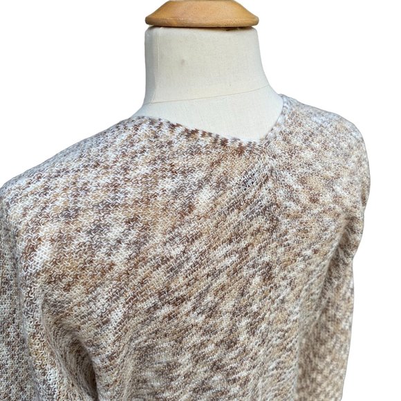 American Rag Oatmeal Brown Longline Loose Knit Open Front Cardigan-Sweater-S - Picture 9 of 15